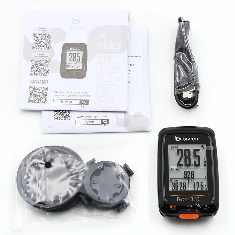 Bryton Rider 310E Водонепроницаемый GPS для велосипеда Велосипедный компьютер Спидометр