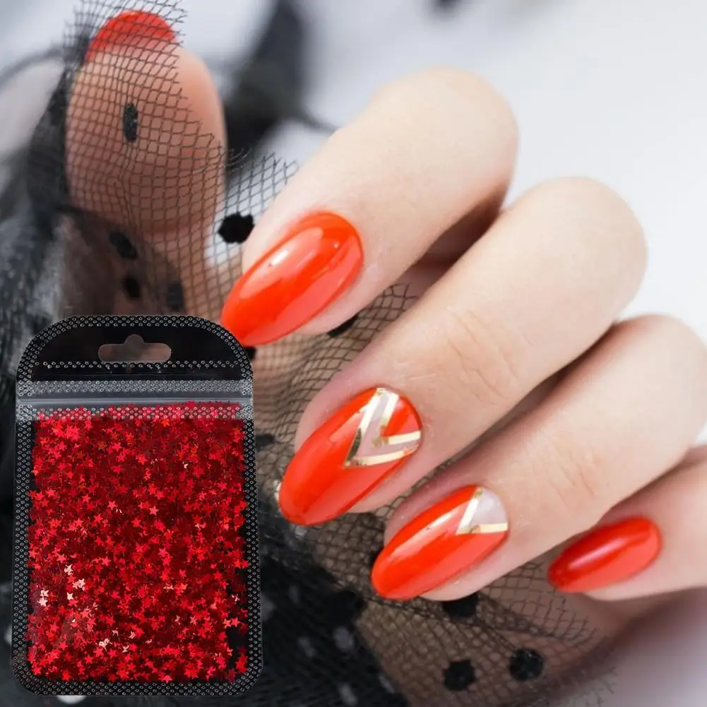 

Hot Sales!!!Nail Flakes Symphony Temperature Resistance ABS Holographic Nail Glitter Flakes for Makeup