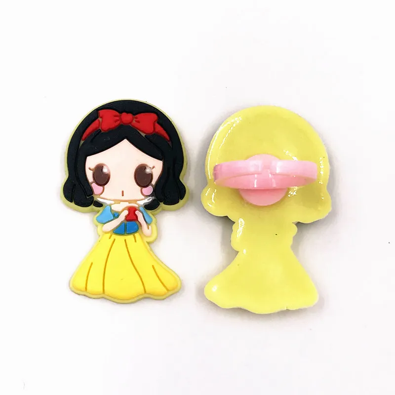 8 шт./лот принцесса Эльза Белоснежка Ариэль ПВХ кольца на палец модные ювелирные