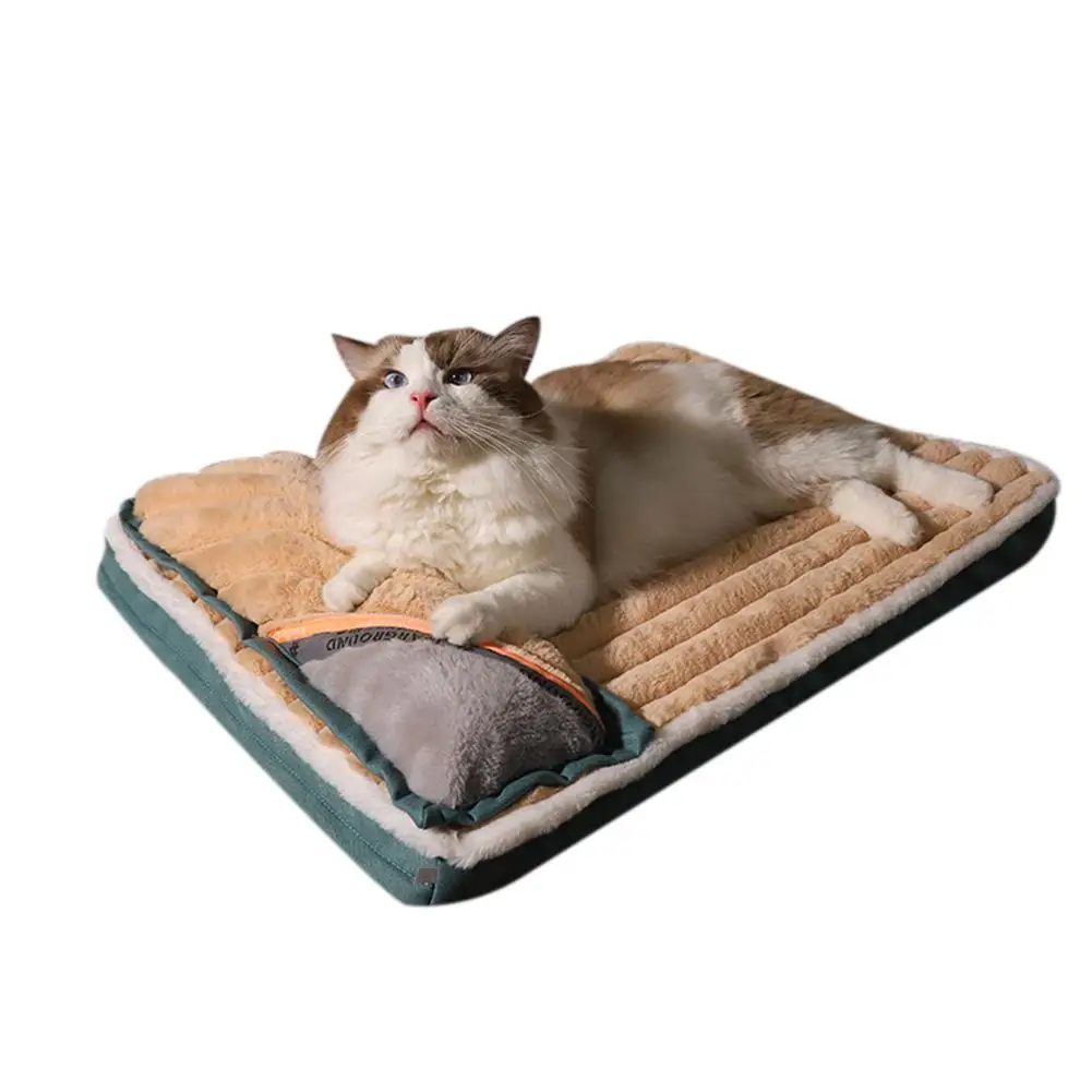 

Плюшевая кровать для собак, жевательная кровать для собак, кровать для маленьких собак, кровать для маленьких кошек, флисовая кровать для со...