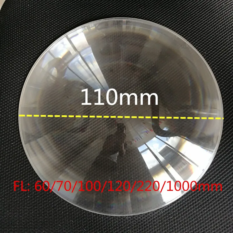 2 шт 110 мм Диаметр круглая линза Френеля с фокусным расстоянием 60/70/100/120/220/1000 |