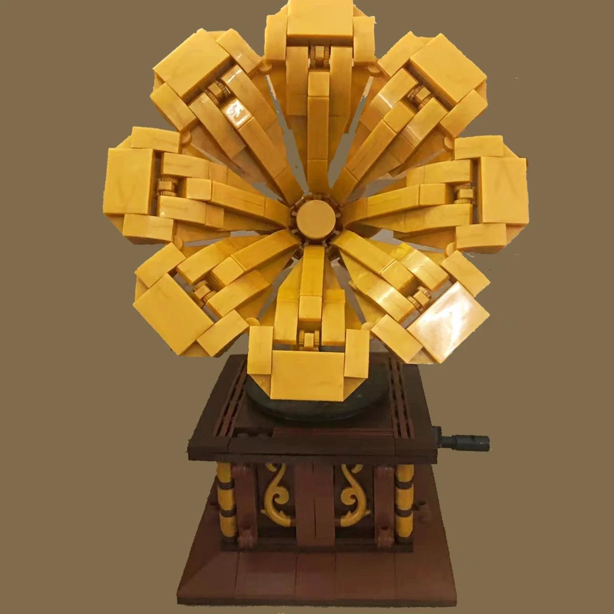 

Creativity Phonograph Retro DIY Toy Moc Building Block Vinyl Record Player Model Bricks Collection Decoration Toys Kids DIY Gift