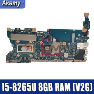 for asus ux461fn ux461f original motherboard mainboard tested 100 ux461fn laptop motherboard with i5 8265u cpu 8gb ram （v2g）gpu free g