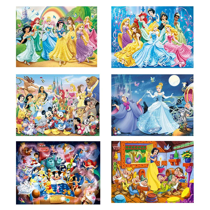 

Cartoon Disney Disney Full Diamond 5D DIY Diamond Painting Princess Embroidery Cross Stitch 5D Rhinestone Children's Gift