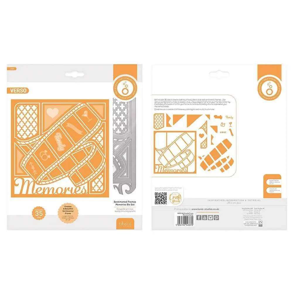 

New Sentimental Frames Memories Reusable Metal Cutting Dies Diy Crafts Molds Scrapbooking Diary Decoration 3D Embossing Folders