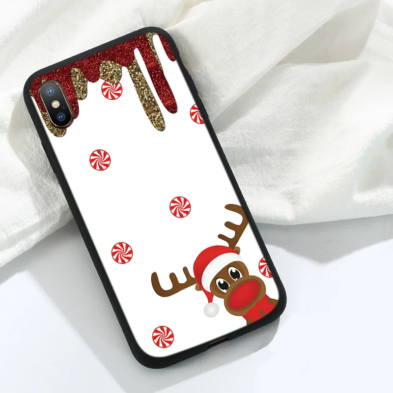 Khe-sd7hyq Роскошный силиконовый чехол для iPhone 11 Pro XS Max X XR из ТПУ с изображением рождественской елки чехол для iPhone 7 8 6 6S Plus 5 5S SE - Цвет: Khe-sd7hyq