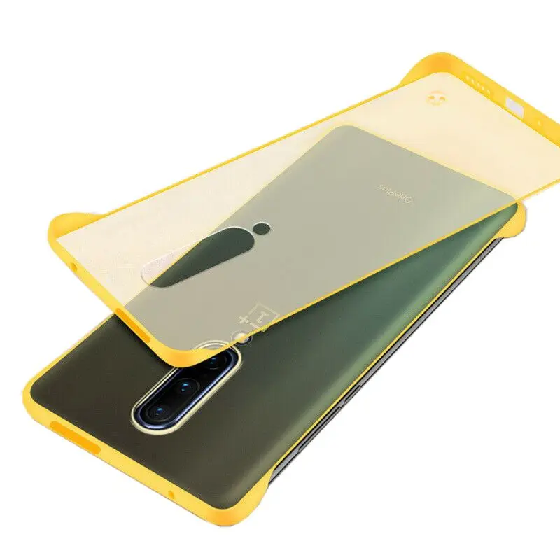 Цвет: желтый Бескаркасный чехол для Oneplus 7 Pro чехол Ультратонкий матовый PC ударопрочный чехол для One plus 7 Oneplus 7Pro чехол - Цвет: Цвет: желтый
