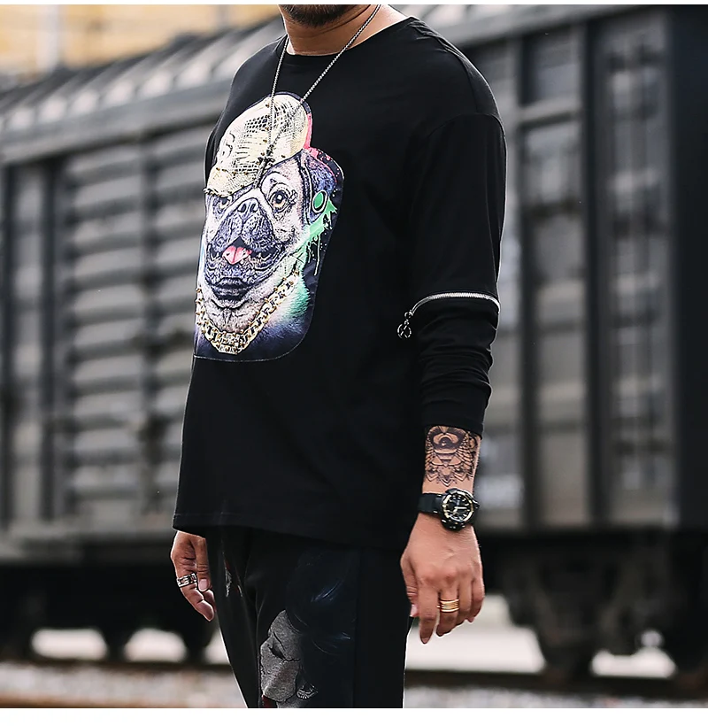 Модный бренд Мужская толстовка уличная одежда топы хлопок хип хоп повседневная