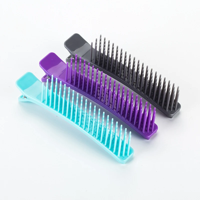 

2pcs Hairdressing Ironing And Dyeing Layered Bangs Comb Clip Hairstyle Modelling Anti-slip Clip Professional Hairdressing Tool