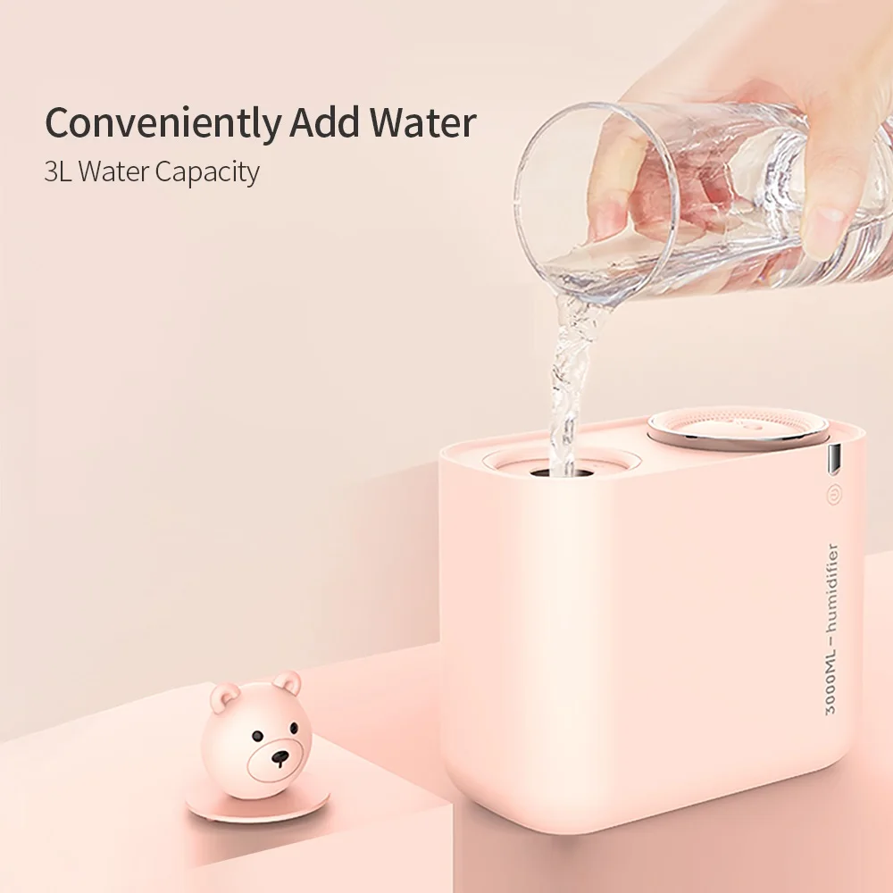 3000 мл USB кактус увлажнитель воздуха Большой Ёмкость двойная насадка