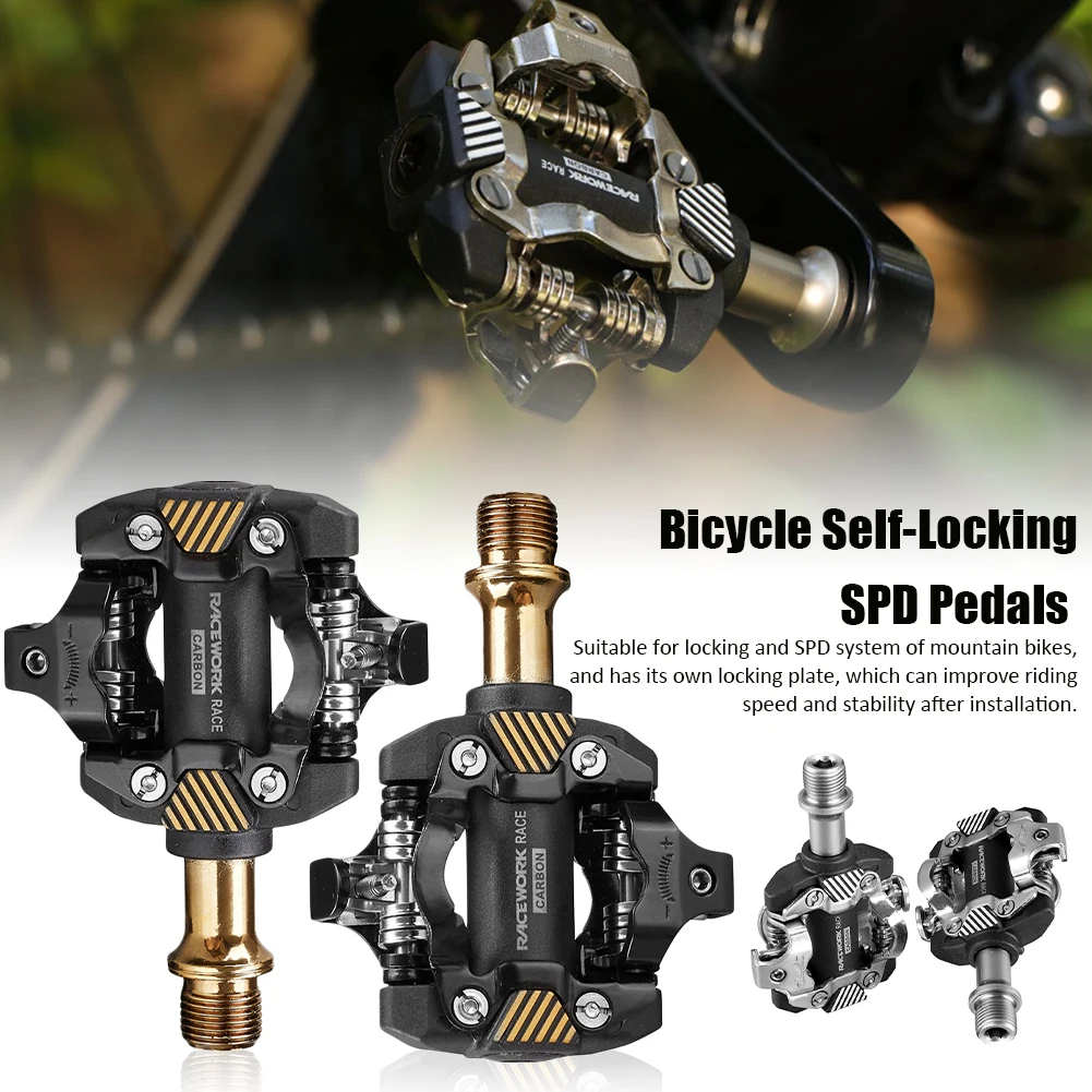 

X-M8100 Bike Pedals Hot Sale Self-Locking SPD Pedals DU Bearing MTB Bicycle Pedals Die Casting Carbon Fiber Pedal for Most Bikes