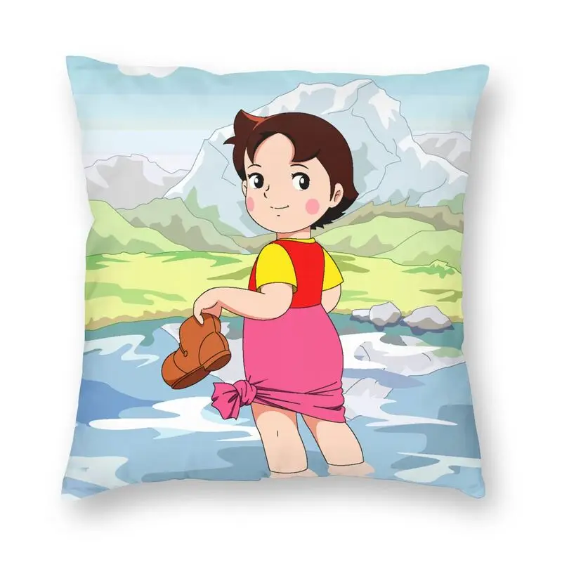 

Heidi в воде, наволочка для подушки, домашняя декоративная наволочка на заказ, квадратная наволочка в стиле аниме, комикс, альпа, подушка для де...