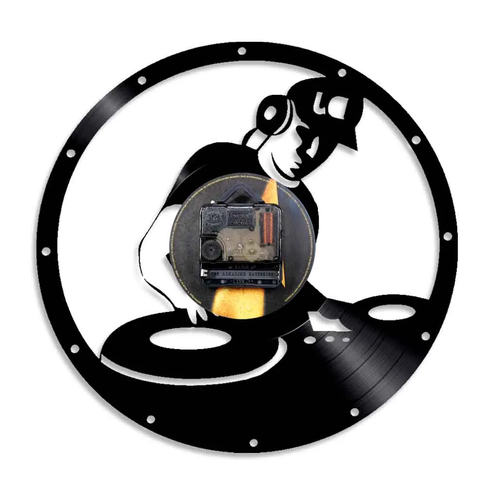 DJ миксер винтажные виниловые часы электронные украшения для музыкальной комнаты