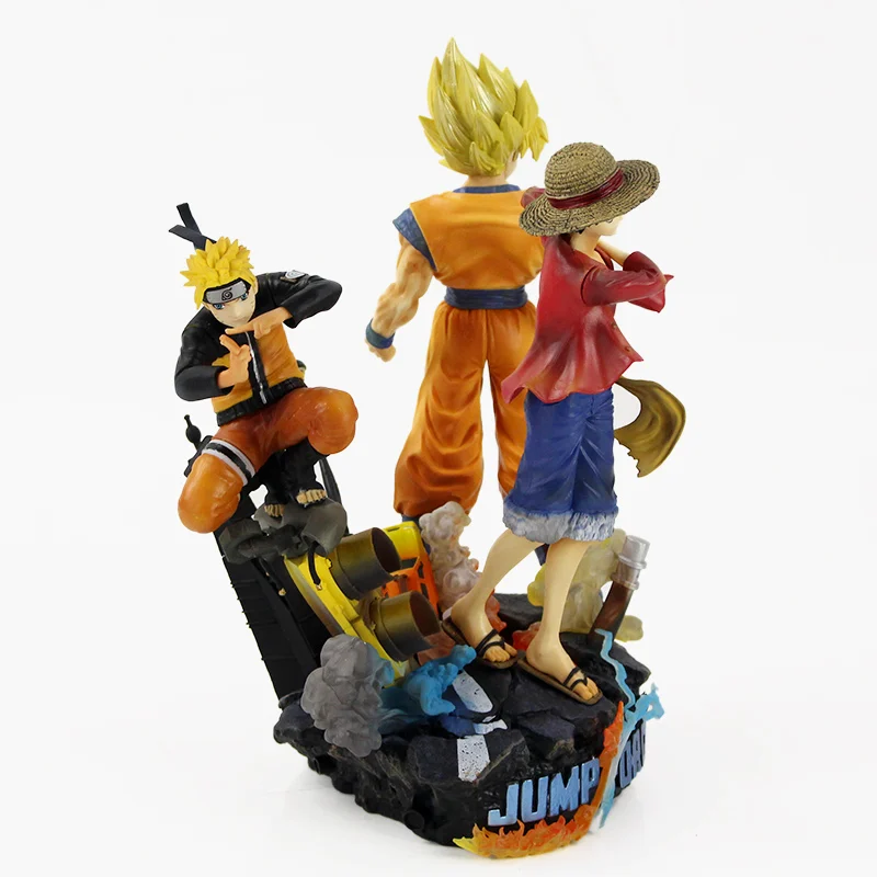 28 см Jump Force Dragon Ball наруто одна деталь фигурка игрушки Коллекционная модель куклы Луффи Узумаки Сон Гоку аниме персонажи