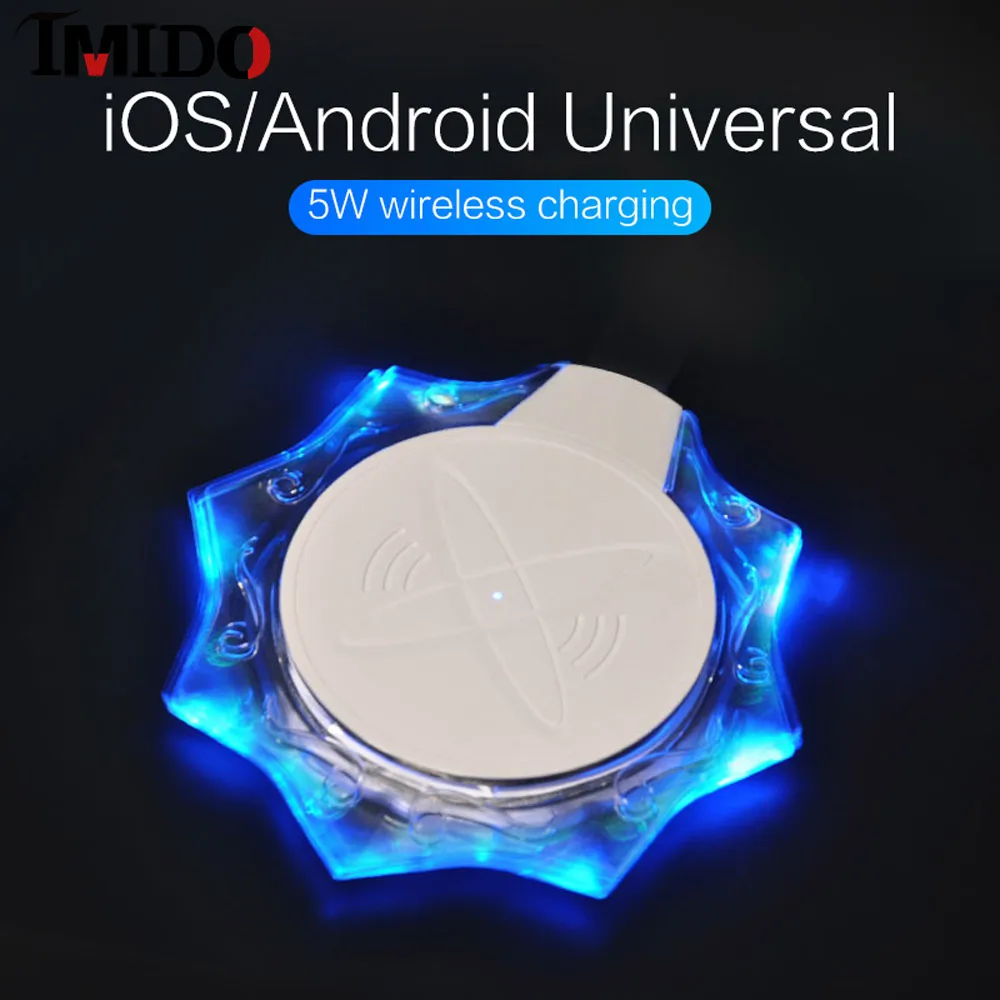 Qi caricatore Беспроводной коврик для Samsung S6 Edge Plus S10 5G Iphone 8Plus huawei P30Pro LG G7 G8 Xiaomi mi 9 mi x3 Беспроводное зарядное устройство