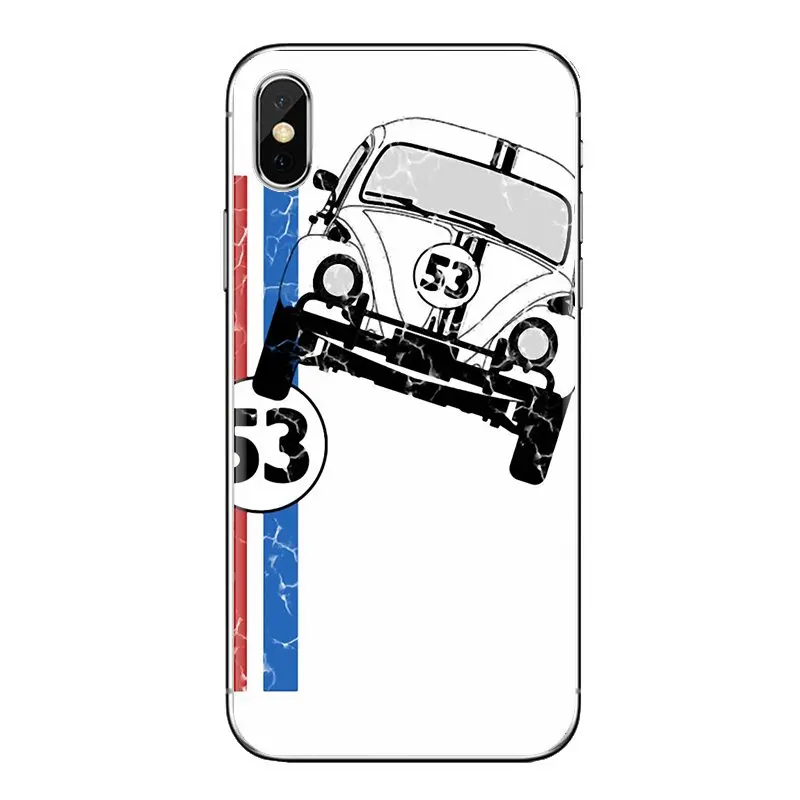 TPU Transparent Case Covers For Xiaomi Mi6 Mi 6 A1 Max Mix 2 5X 6X Redmi Note 5 5A 4X 4A A4 4 3 Plus Pro Herbie 53 VW bug beetle |