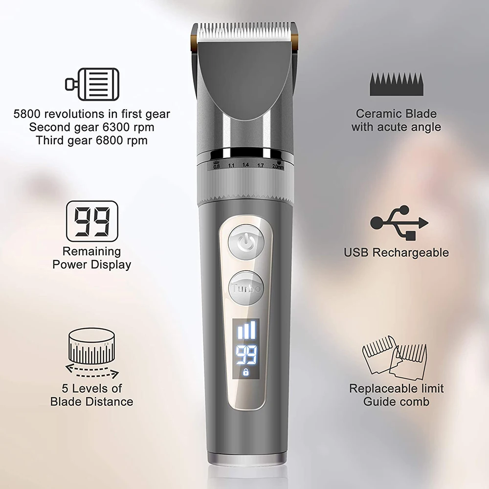 Hair Clipper Men Shaver Professional Trimmer Barber Cutting Machine Electric Shavers Beard Shaving Razor |