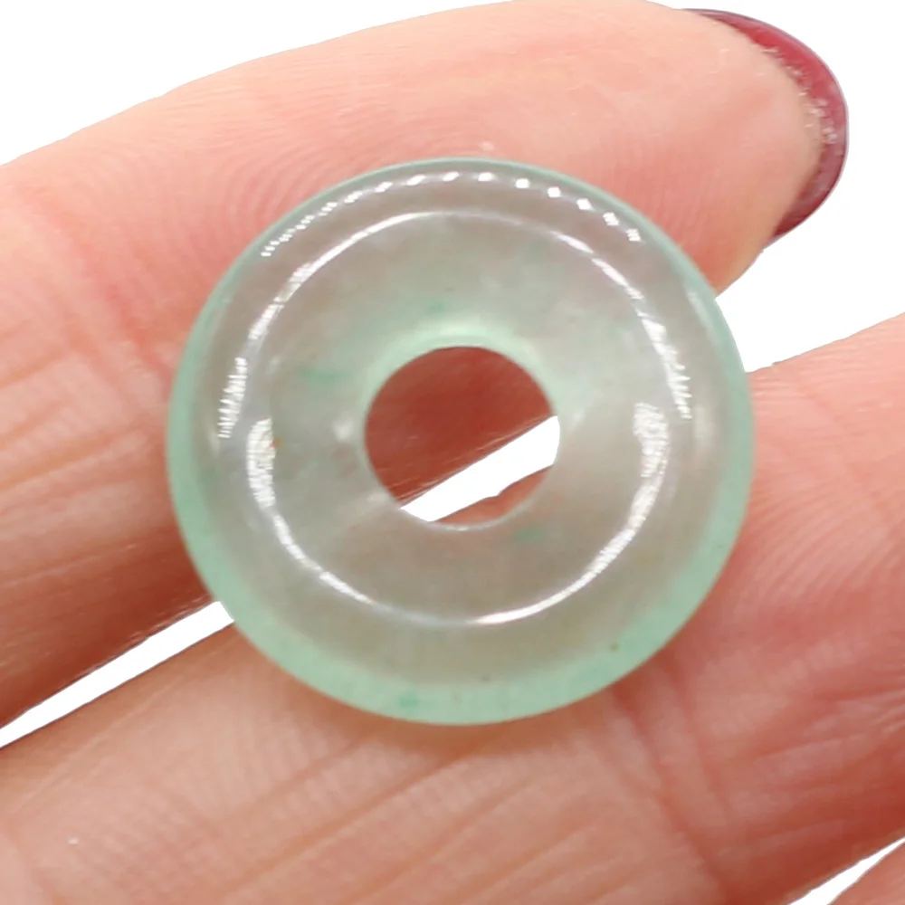 Модные 18 мм Пончики из натурального камня gogo бусины для изготовления ювелирных