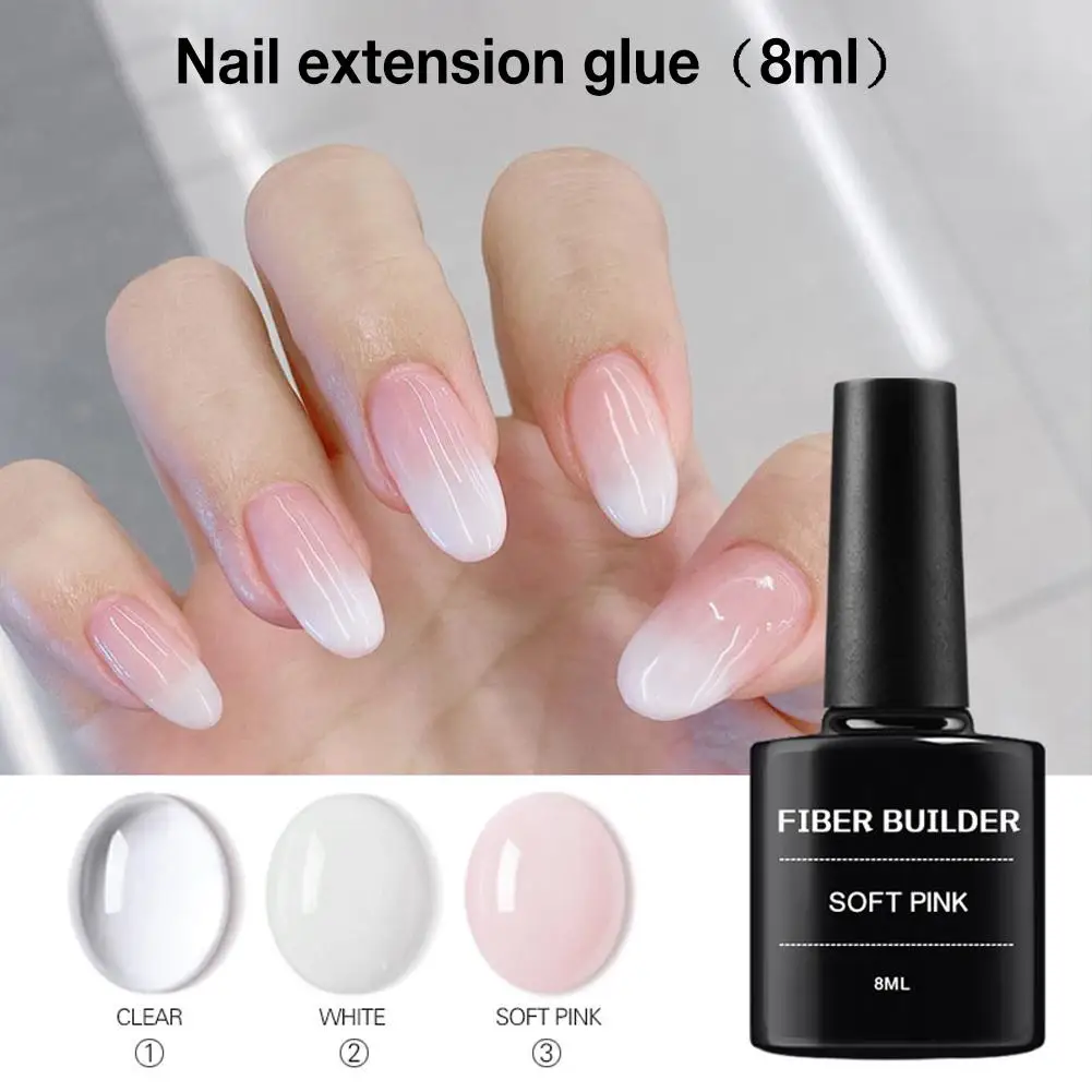 

Fiberglass Silk Wrap Stickers Nail Extension Fiberglass Clear UV Gel Fiber Builder Gel Nail Extension Nail Art Tools