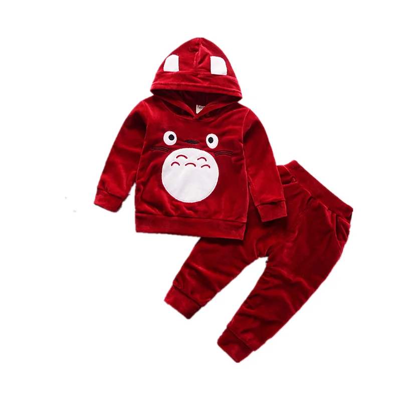 

New Spring Autumn Children Cartoon Clothing Baby Boys Girls cotton Hoodies Pants 2Pcs/Sets Kids Clothes Infant Casual Sportswear