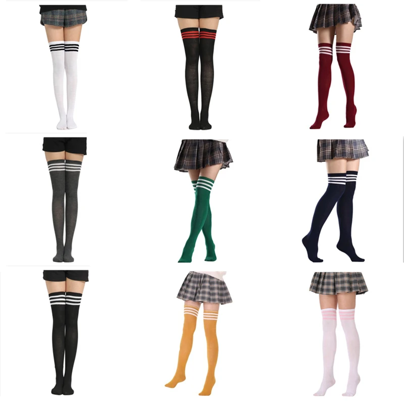 Носки выше колена с супергероями носки в стиле комиксов аниме Колготки полоску