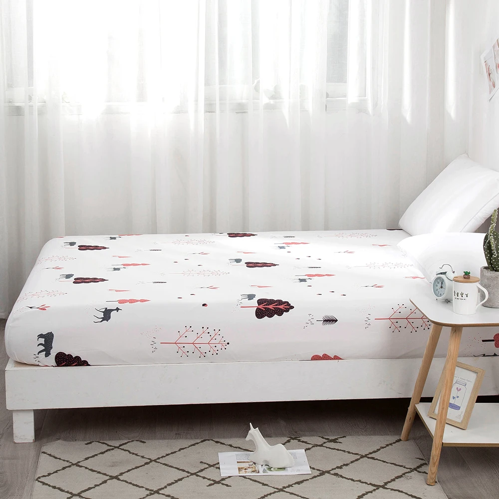 Модный Цветной простынь и хлопковый комплект постельного белья простыня