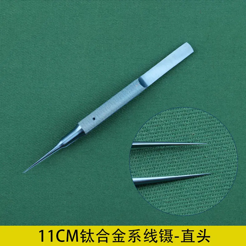11 см пинцет с круглой ручкой и резьбой офтальмологические микропинцеты