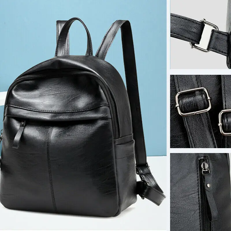 Популярный женский рюкзак с защитой от кражи 2019 винтажный однотонный из