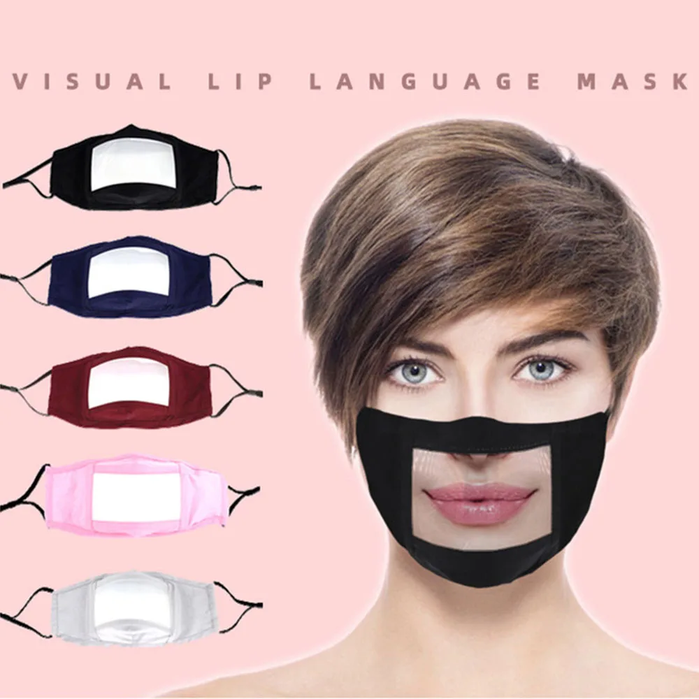 Новая модная прозрачная марлевая маска для косплея рот мужчин и женщин унисекс