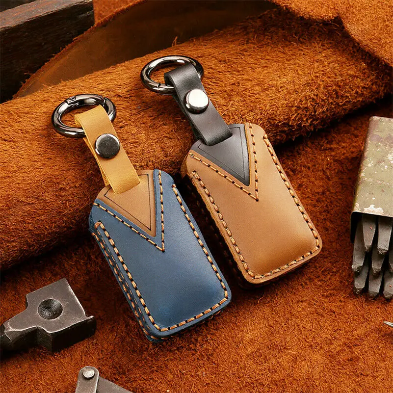 2019 Новые 5 шт/упаковка кнопки кожаный чехол для автомобильных ключей пульт