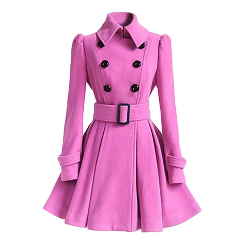 Мода 2020 новая зимняя верхняя одежда Европейский Пояс Пряжка Тренч пальто