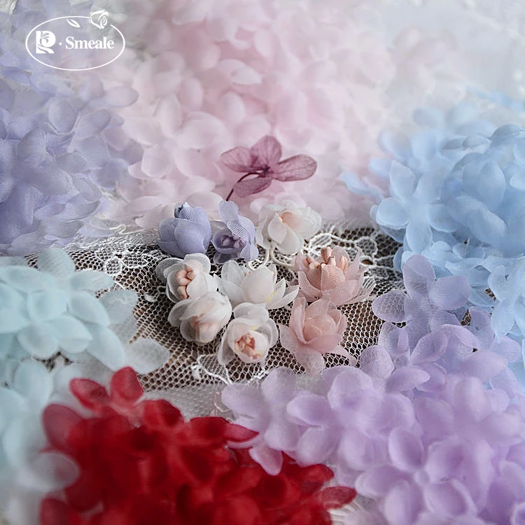 2 3 см органза аксессуары с лепестками Кукла Одежда головной убор Материал ручной
