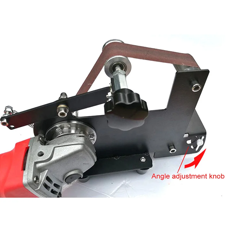 Electric Angle Grinder Belt Sander Metal Wood Sanding Belt M14 Adapter For Grinder Metal Polishing Woodworking Tools