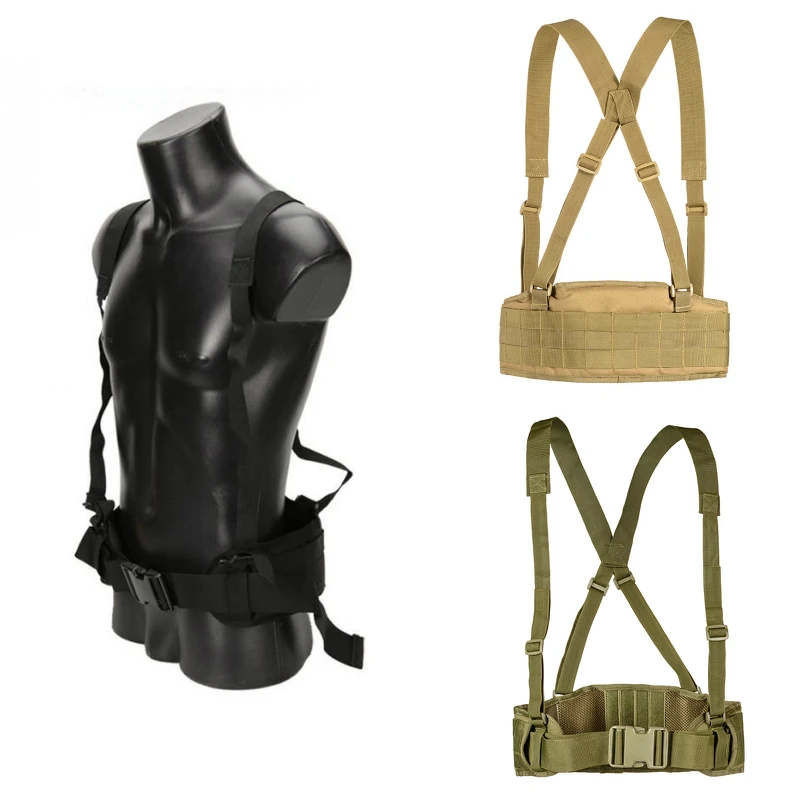 

Tactical Molle Belt Military Army Combat Padded Battle Belt Men Hunting Waist Support Nylon Waist Girdle Gear
