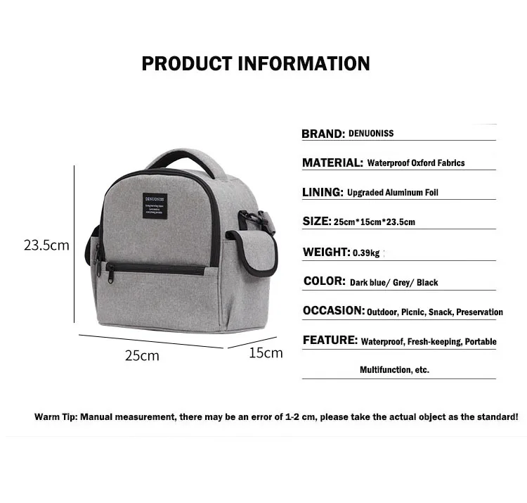 DENUONISS Brand Waterproof Cooler Bee Backpack Thermal Insulated Ice Pack Women Party Cooler ZainoTermico