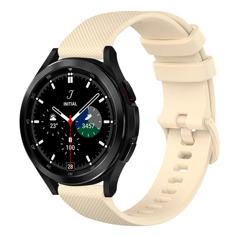 Ремешок силиконовый для Samsung Galaxy Watch 4 40 мм 44 классический сменный быстросъемный