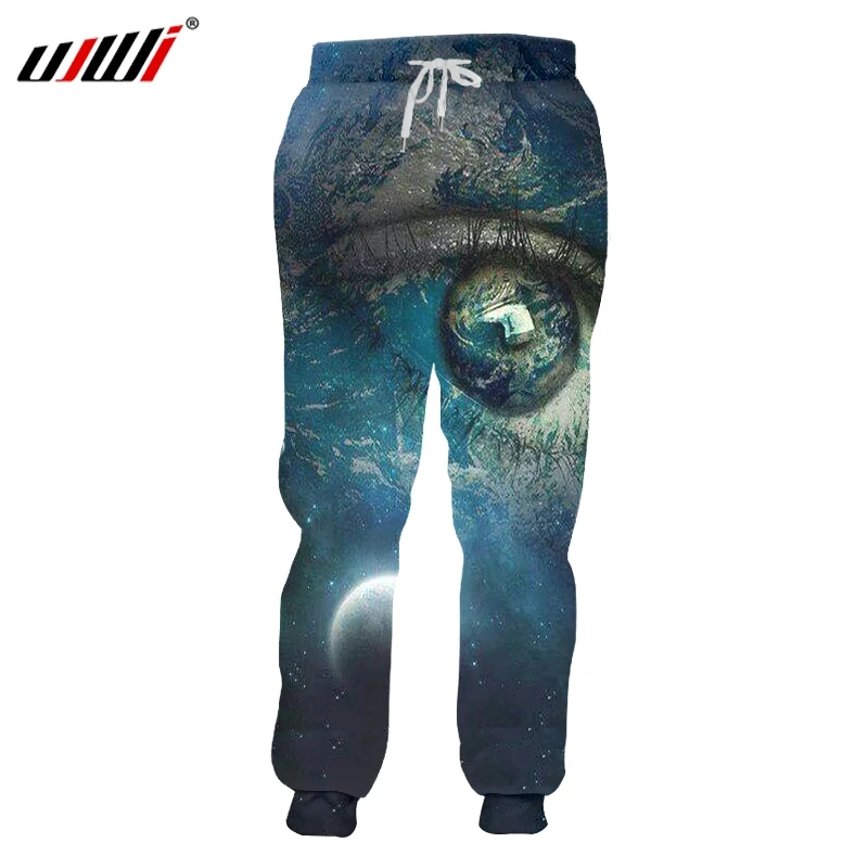 Мужские повседневные брюки UJWI эластичные штаны шаровары в стиле хип хоп с 3D