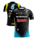 2021 футболки с принтом Петронас и быстросохнущие спортивные футболки с короткими рукавами для фанатов гоночной команды Yamaha чжунь Moto GP Ractory