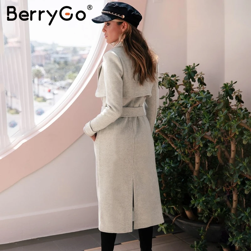 Женское твидовое пальто с поясом длинным рукавом и поясом|Женские пальто| |