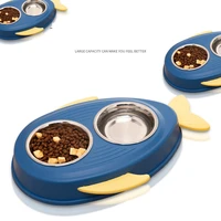 dog drinking bowl kyav anti slip dog cat food water stainless steel double bowl portable %d0%bf%d0%be%d0%b8%d0%bb%d0%ba%d0%b0 %d0%b4%d0%bb%d1%8f %d0%ba%d0%be%d1%88%d0%b5%d0%ba cats fish shape bowl