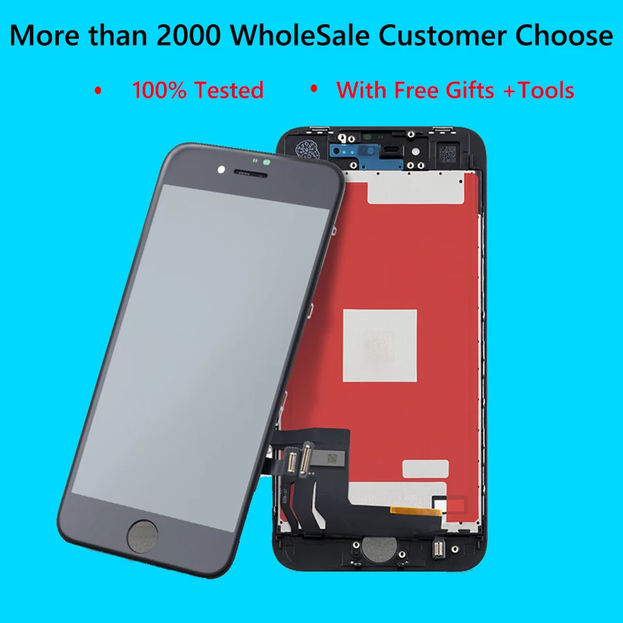 AAA + LCD для iPhone 6s 6 8 Plus Сменные аксессуары сенсорного экрана мобильных телефонов X XR