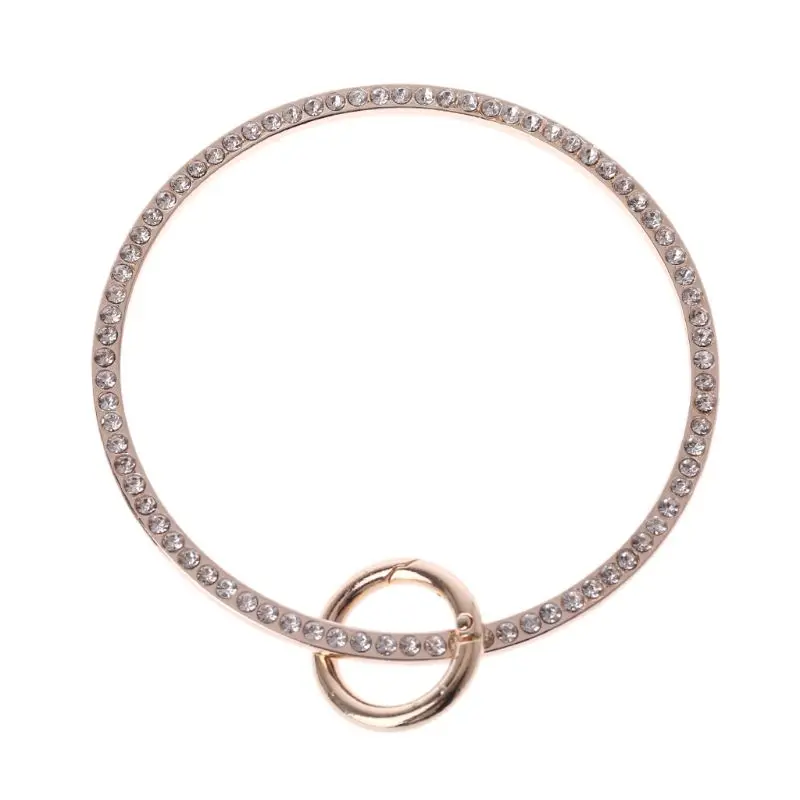 

68UE дизайнерская металлическая ручка в виде кольца Стразы для изготовления сумок ручка для замены поделок своими руками