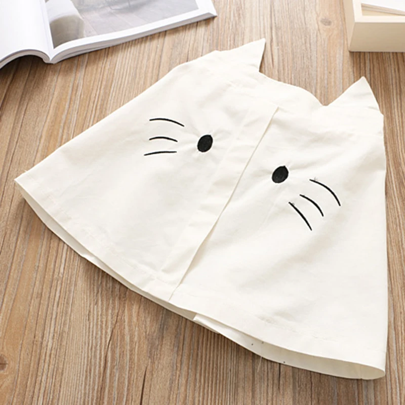 Модный комплект одежды для девочек новинка милая рубашка в горошек с юбкой виде