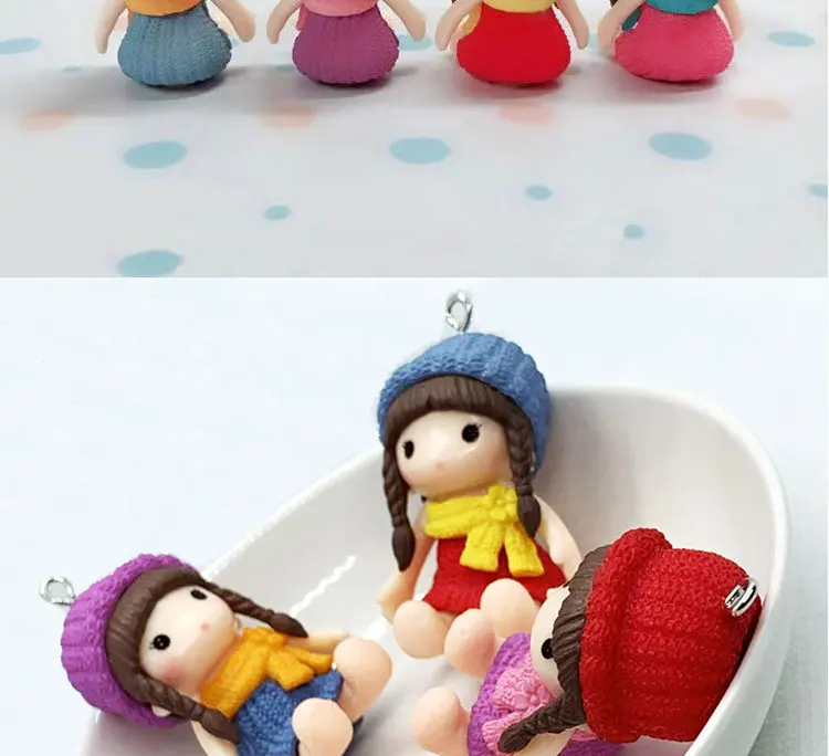 1 шт. Kawaii 3D резиновая имитация мультфильм кукла Подвески для DIY Microlandschaft украшения аниме брелок аксессуары LL134