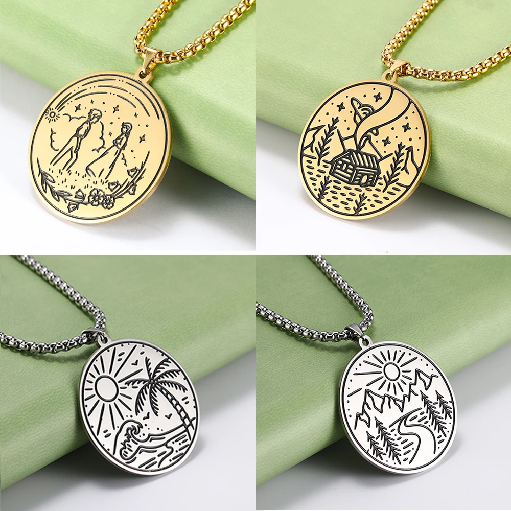 LIKGREAT ювелирные изделия из нержавеющей стали повседневные спортивные ожерелья с