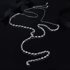 Женское колье из серебра 925 пробы, с цирконом