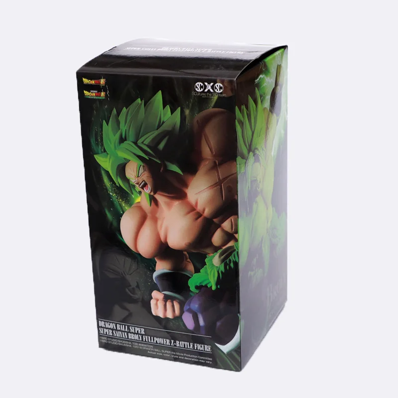Dragon Ball Z Super Broly Movie Ver. Зеленые волосы VS Goku Broli Super Saiyan Боевая форма ПВХ экшн-фигурка Драконий жемчуг зет модель 21 см
