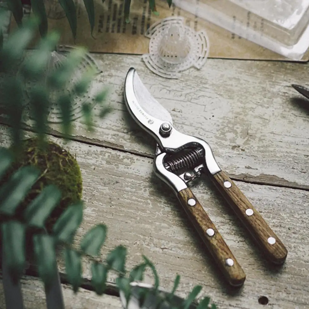 

Wooden Handle Branch Pruning Shears Multipurpose Gardening Picking Trimmer Scissors Clippers Garden Professional Fruit Gard W7Q0