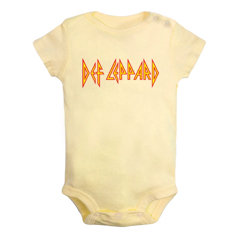 Def Leppard/Забавные милые комплекты одежды для новорожденных мальчиков и девочек с изображением рок-группы; комбинезон с принтом; боди для младенцев; комплекты одежды из хлопка - Цвет: JcBaby878YD