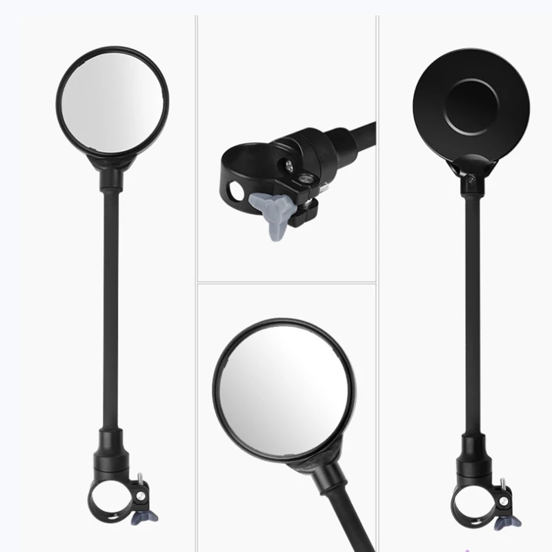 360-Degree Rotation Bike Rearview Mirror Convex MTB Bicycle Rear View Handlebar Accessories | Спорт и развлечения